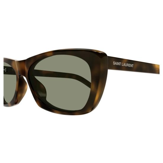 25FW 생로랑 선글라스 SL 613 직사각형 호피무늬 - SAINT LAURENT