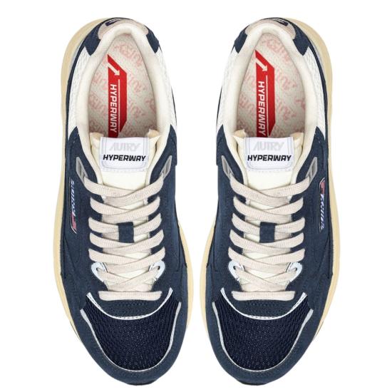 26SS 오트리 하이퍼웨이 스니커즈 HYLMUM01SUEDEMESHBLUETSILV Blue - AUTRY