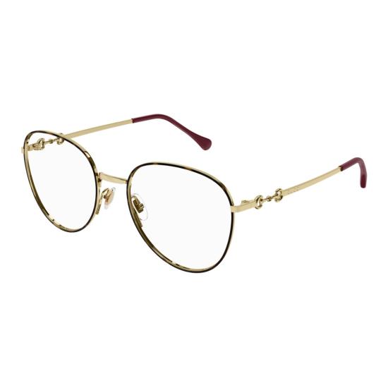 25FW 구찌 선글라스 Gg0880o 금색 톤의 호피 무늬 안경 - GUCCI