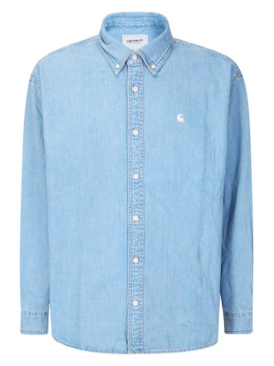 26SS 칼하트 WIP 루카스 셔츠 I034525 0135 BLUE BLEACHED DOM