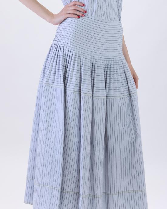 26SS 폴 스미스 롱 스커트 W1R 306S V11227 08 AZZURRO - PAUL SMITH