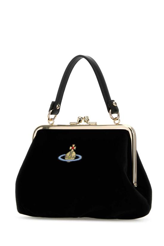 26SS 비비안웨스트우드 그레니 프레임 펄스 토트백 4B01000BWW00ZLN401 BLACK - VIVIENNE WESTWOOD