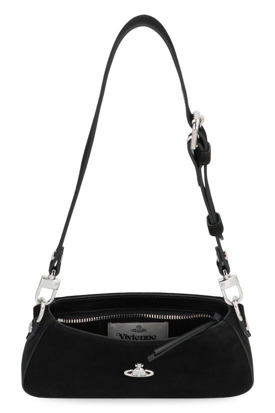 26SS 비비안웨스트우드 타샤 스웨이드 숄더 폰백 5801000JWL007EN401 BLACK - VIVIENNE WESTWOOD