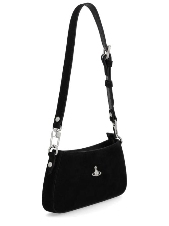 26SS 비비안웨스트우드 타샤 스웨이드 숄더 폰백 5801000JWL007EN401 BLACK - VIVIENNE WESTWOOD