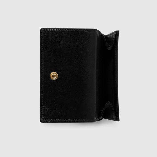 26FW 구찌 홀스빗 웹 스몰 트라이폴드 월렛 867131AAGF7 1053 BLACK - GUCCI