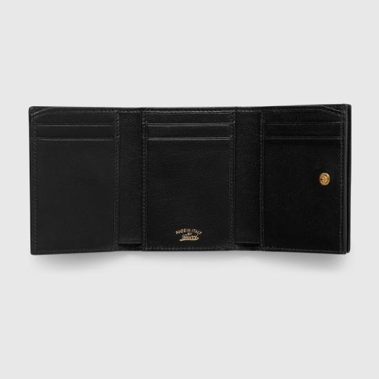 26FW 구찌 홀스빗 웹 스몰 트라이폴드 월렛 867131AAGF7 1053 BLACK - GUCCI