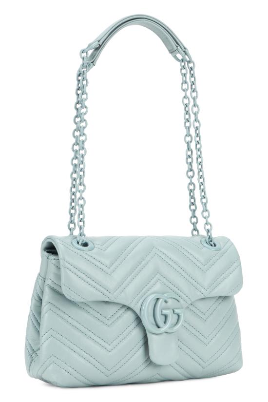 26SS 구찌 GG 마몽 스몰 숄더백 855371AAFS1 4949 LIGHT BLUE - GUCCI