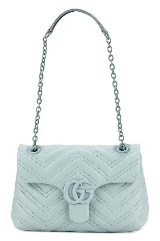 26SS 구찌 GG 마몽 스몰 숄더백 855371AAFS1 4949 LIGHT BLUE