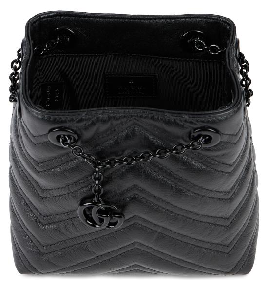 26SS 구찌 GG 마몽 나노 버킷백 856404AAFS1 1000 BLACK - GUCCI