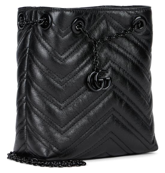 26SS 구찌 GG 마몽 나노 버킷백 856404AAFS1 1000 BLACK - GUCCI