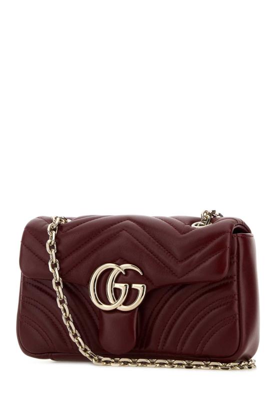 26SS 구찌 GG 마몽 스몰 숄더백 837280AAE38 6207 BURGUNDY - GUCCI