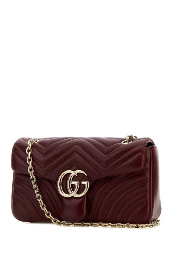 26SS 구찌 GG 마몽 미디엄 숄더백 837267AAE38 6207 BURGUNDY - GUCCI