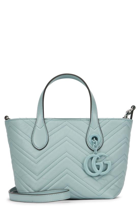 26SS 구찌 GG 마몽 스몰 토트백 855391AAFS1 4949 LIGHT BLUE