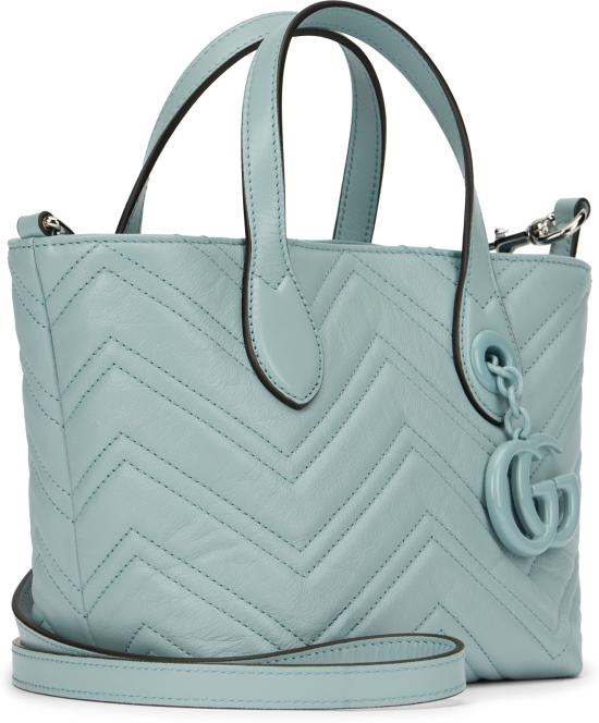 26SS 구찌 GG 마몽 스몰 토트백 855391AAFS1 4949 LIGHT BLUE - GUCCI