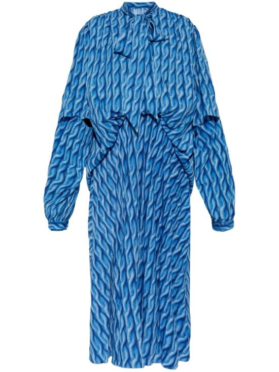 발렌시아가 롱 원피스 814150 TRLB44011 BLUE - BALENCIAGA