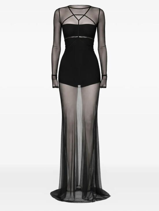 26SS 릭 오웬스 미디 원피스 RO01F6589 TUS09 BLACK
