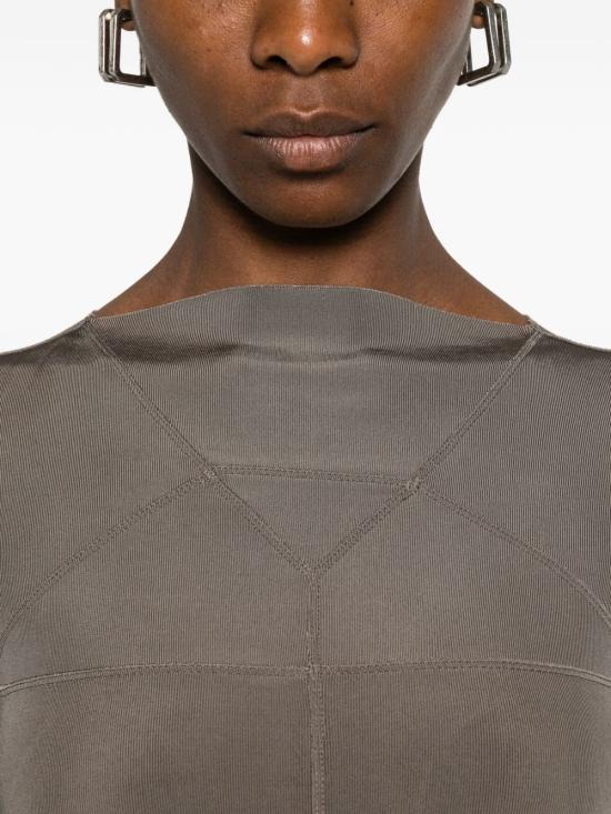 26SS 릭 오웬스 미디 원피스 RO01F6589 JSV34 BROWN - RICK OWENS