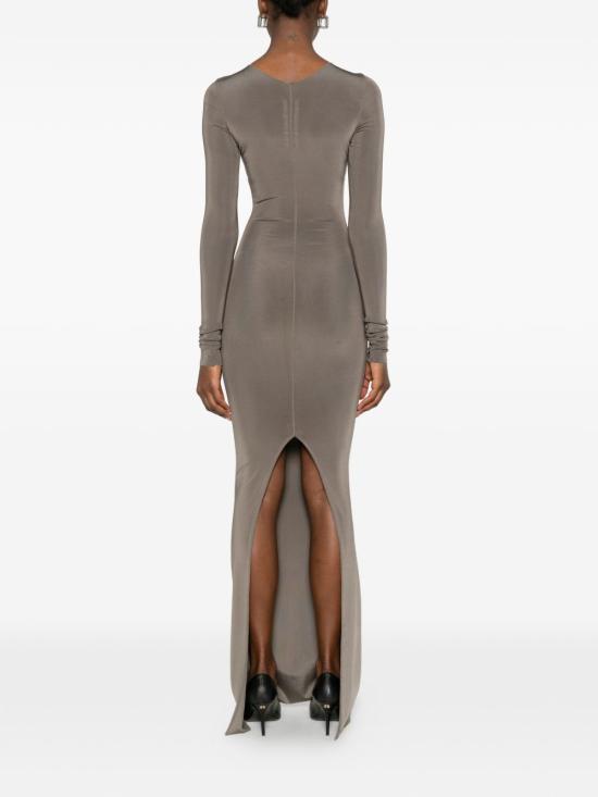 26SS 릭 오웬스 미디 원피스 RO01F6589 JSV34 BROWN - RICK OWENS