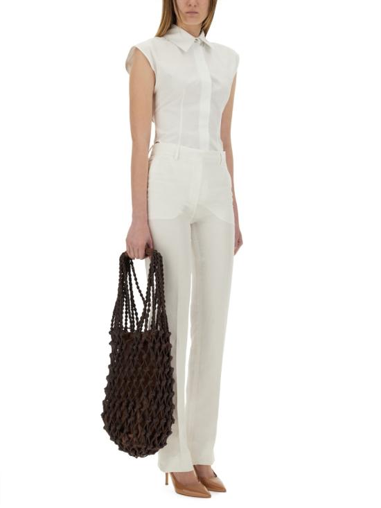  막스마라 스포츠막스 스트레이트 팬츠 2512131052600 457001 WHITE - MAX MARA SPORTMAX FASHION