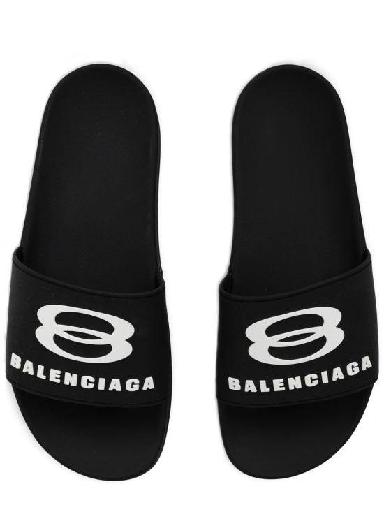  발렌시아가 풀 슬라이드 샌들 689031 W1SA61090 BLACK - BALENCIAGA