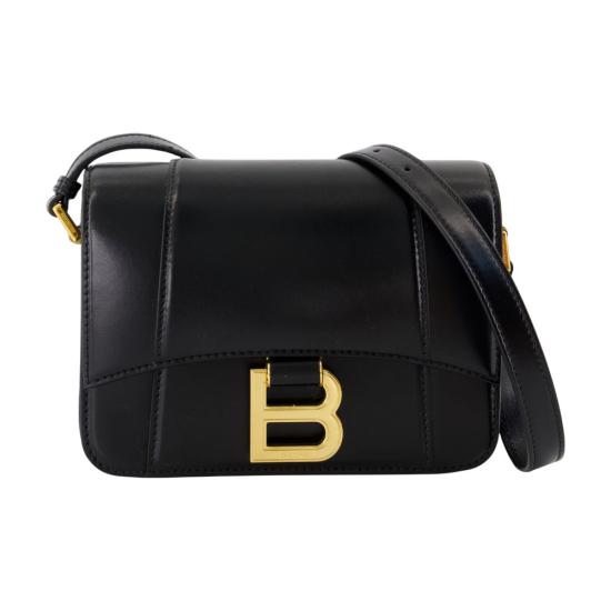  발렌시아가 아워글래스 스몰 플랩백 828522 2ABQ81000 BLACK