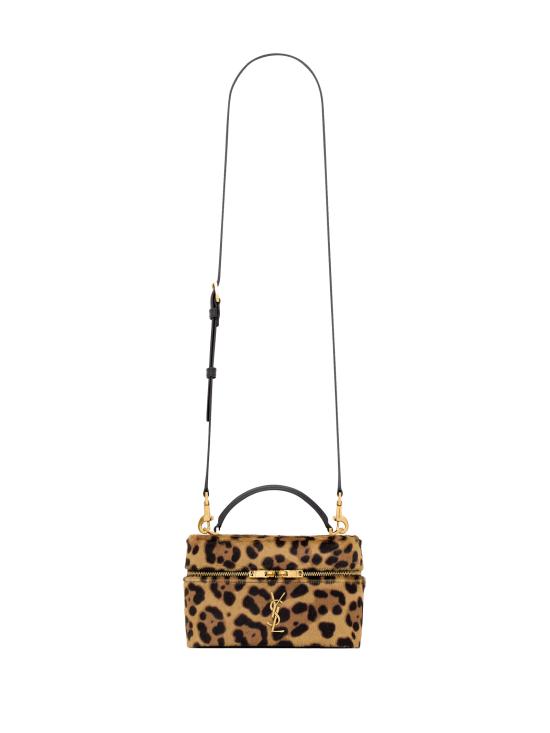  생로랑 가비 포니 헤어 레더 베니티 백 798098 AAE6T2490 ANIMALIER