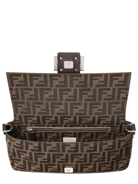  펜디 FF 자카드 패브릭 바게트 백 8BR600 AFPMF1QI1 BROWN - FENDI
