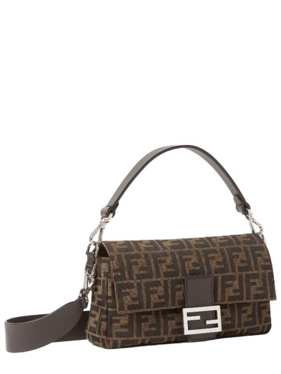  펜디 FF 자카드 패브릭 바게트 백 8BR600 AFPMF1QI1 BROWN - FENDI