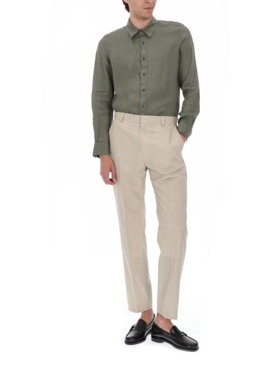 26SS 120 리노 긴팔 셔츠 33ALIM1PKA 0000115S00038 GREEN - 120 LINO