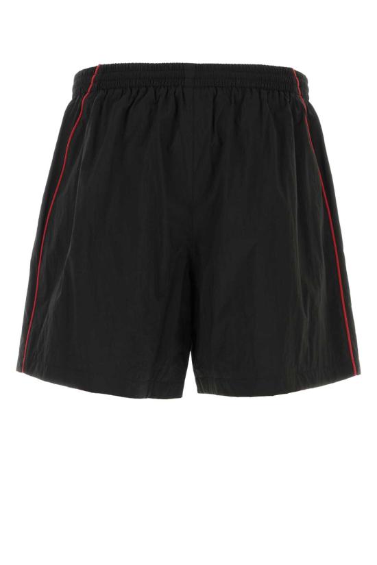  발렌시아가 로고 자수 쇼츠 814568 TRO321000 BLACK - BALENCIAGA