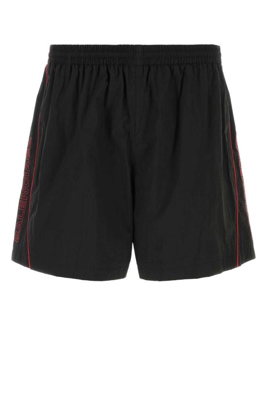  발렌시아가 로고 자수 쇼츠 814568 TRO321000 BLACK