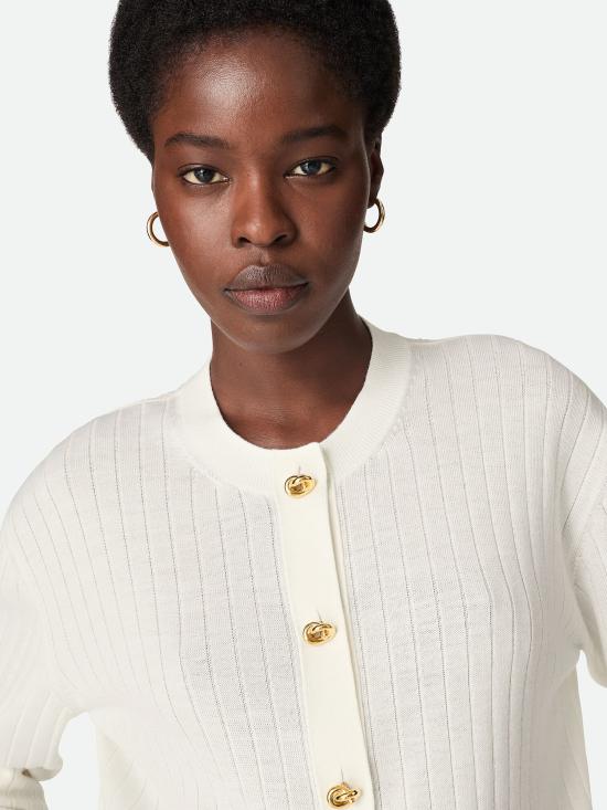  보테가베네타 스웨터 835337 V5L709071 WHITE - BOTTEGA VENETA