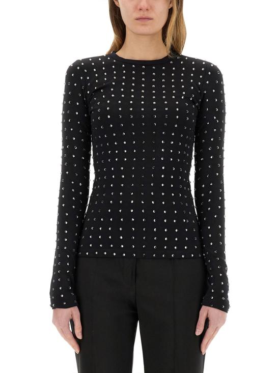 25SS 막스마라 스포츠막스 긴팔 티셔츠 2512941031600 141002 BLACK