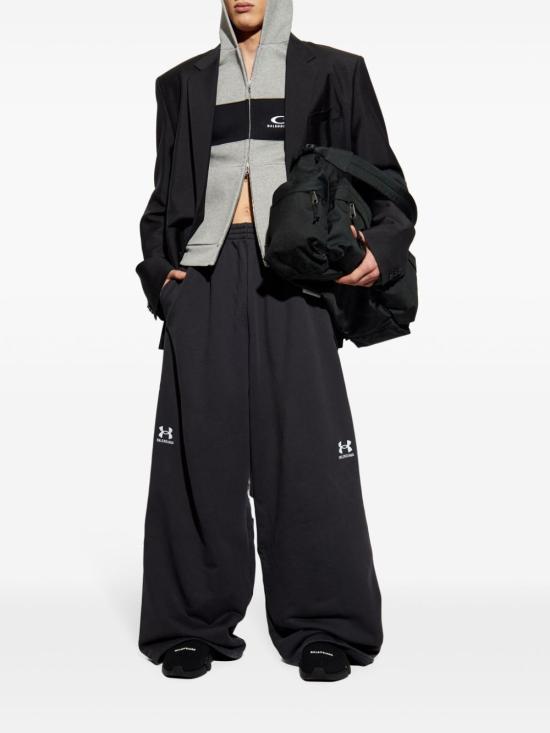  발렌시아가 로고 후드 집업 808832 TRVJ21167 GREY - BALENCIAGA