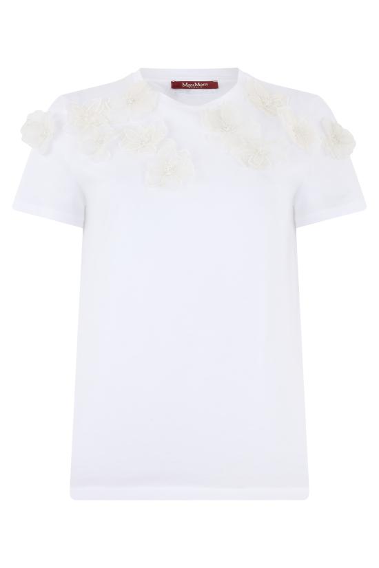 26SS 막스마라 스튜디오 반팔 티셔츠 MSEEDITTI2616971013600006 White