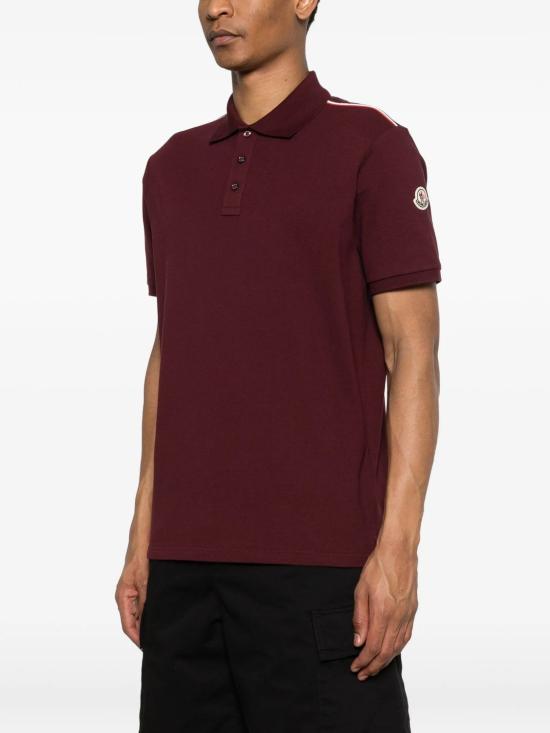 26SS 몽클레어 코튼 폴로 셔츠 L10918A0003189A16480 Burgundy - MONCLER