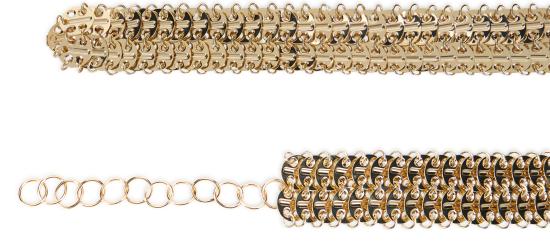 26SS 파코라반 레귤러 벨트 23PAA0132MET002P711 Gold - PACO RABANNE