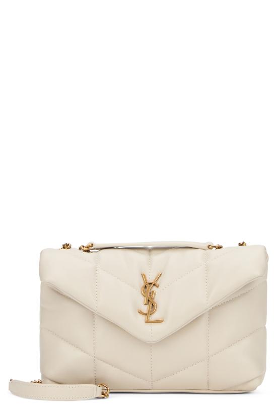 26SS 생로랑 토이 푸퍼 램스킨 숄더백 7593371EL079207 panna