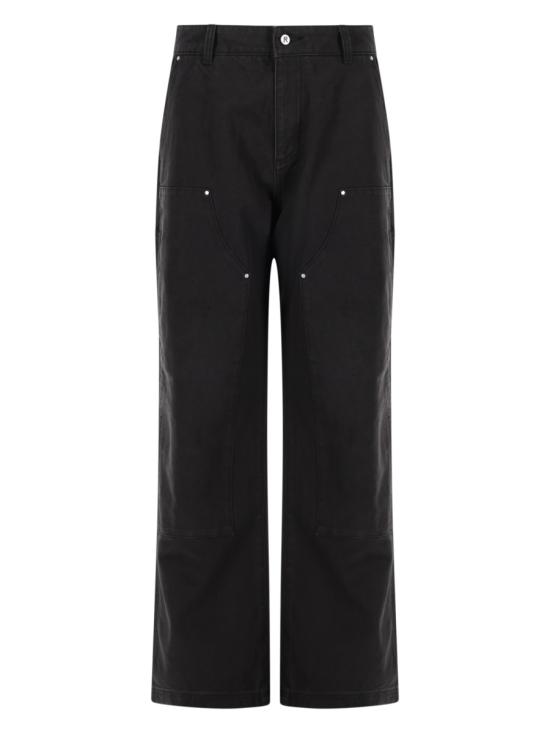 26SS 리프레젠트 스트레이트 팬츠 MLM100479 01 BLACK