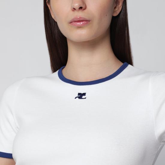 26SS 쿠레쥬 반팔 티셔츠 125JTS017 JS0203B256 WHITE - COURREGES