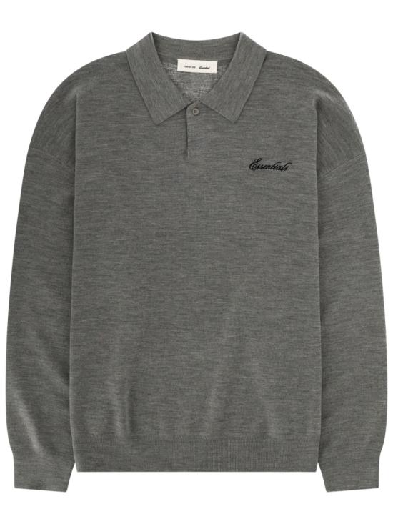 26SS 피어오브갓 폴로 티셔츠 192SP264912F CONCRETEHEATHER GREY
