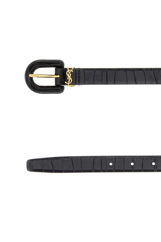 26SS 생로랑 레귤러 벨트 848841AAF9L 1000 BLACK - SAINT LAURENT