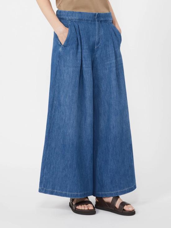 26SS 에스막스마라 스트레이트 팬츠 2619181013600 001 BLUE - 'S MAX MARA