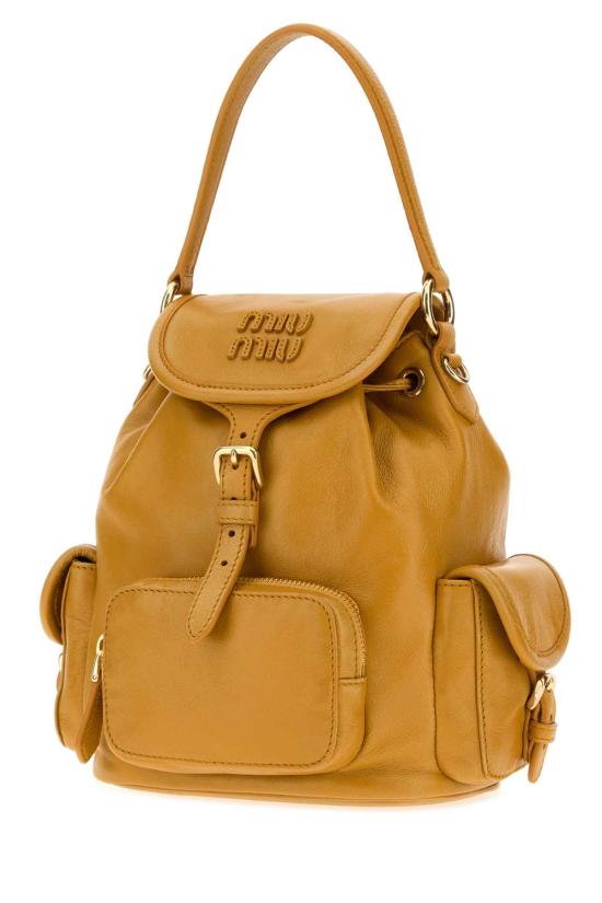 26FW 미우미우 백팩 5BZ043AF6P F0R55 YELLOW - MIU MIU