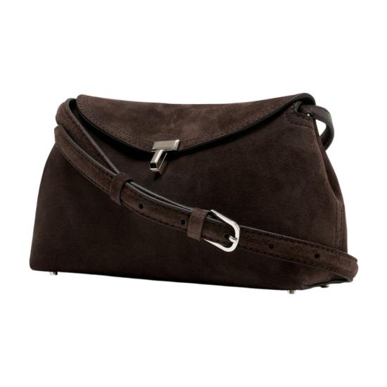 26FW 토템 T락 스웨이드 클러치 241WAL944LE0004102 BROWN - TOTEME