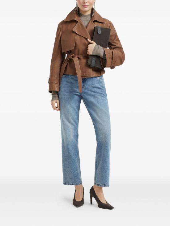 26SS 브루넬로 쿠치넬리 스트레이트 팬츠 MA095P5758C9012 AZZURRO - BRUNELLO CUCINELLI
