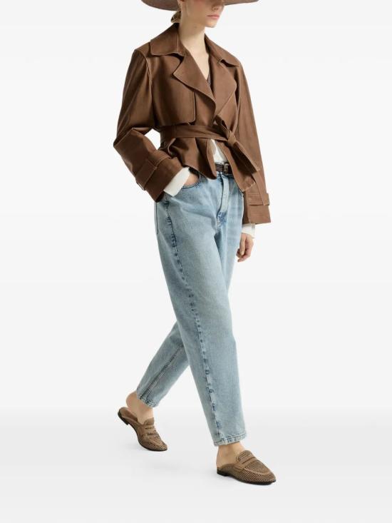 26SS 브루넬로 쿠치넬리 스트레이트 팬츠 MA095P5319C9387 AZZURRO - BRUNELLO CUCINELLI