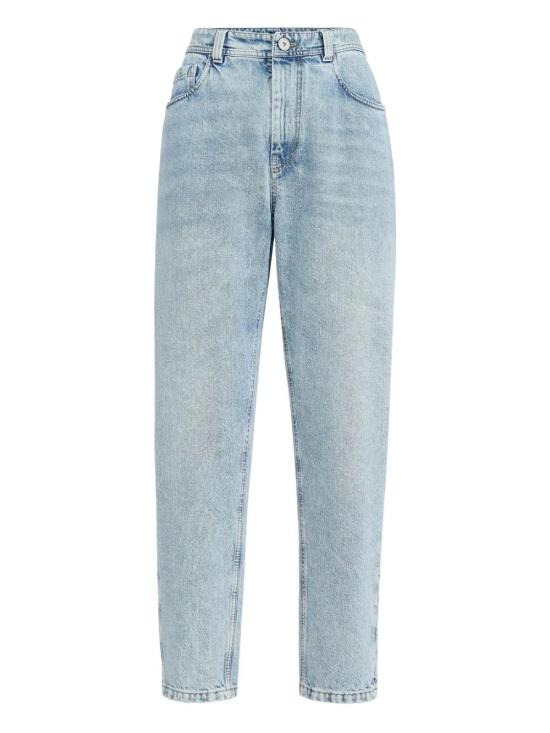 26SS 브루넬로 쿠치넬리 스트레이트 팬츠 MA095P5319C9387 AZZURRO