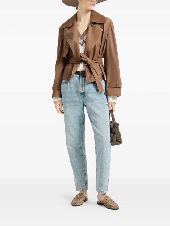26SS 브루넬로 쿠치넬리 스트레이트 팬츠 MA095P5319C9387 AZZURRO - BRUNELLO CUCINELLI