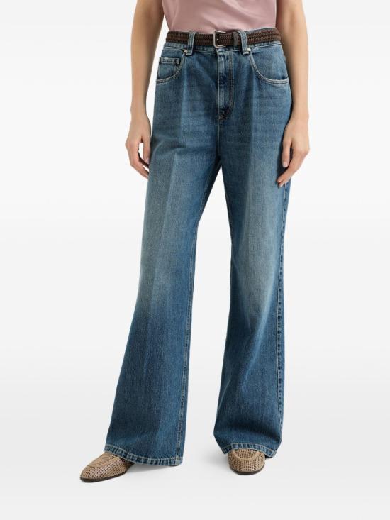 26SS 브루넬로 쿠치넬리 스트레이트 팬츠 MA095P4045C9039 BLU - BRUNELLO CUCINELLI